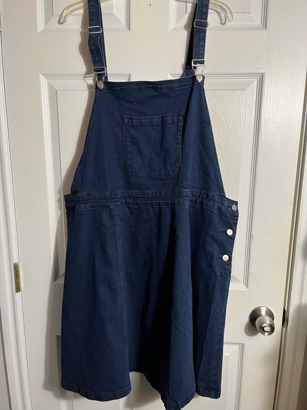 NWT Agnes Orinda Adjustable Denim - Blue Overall Dress
